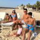 Cristiano Ronaldo com a esposa e os filhos