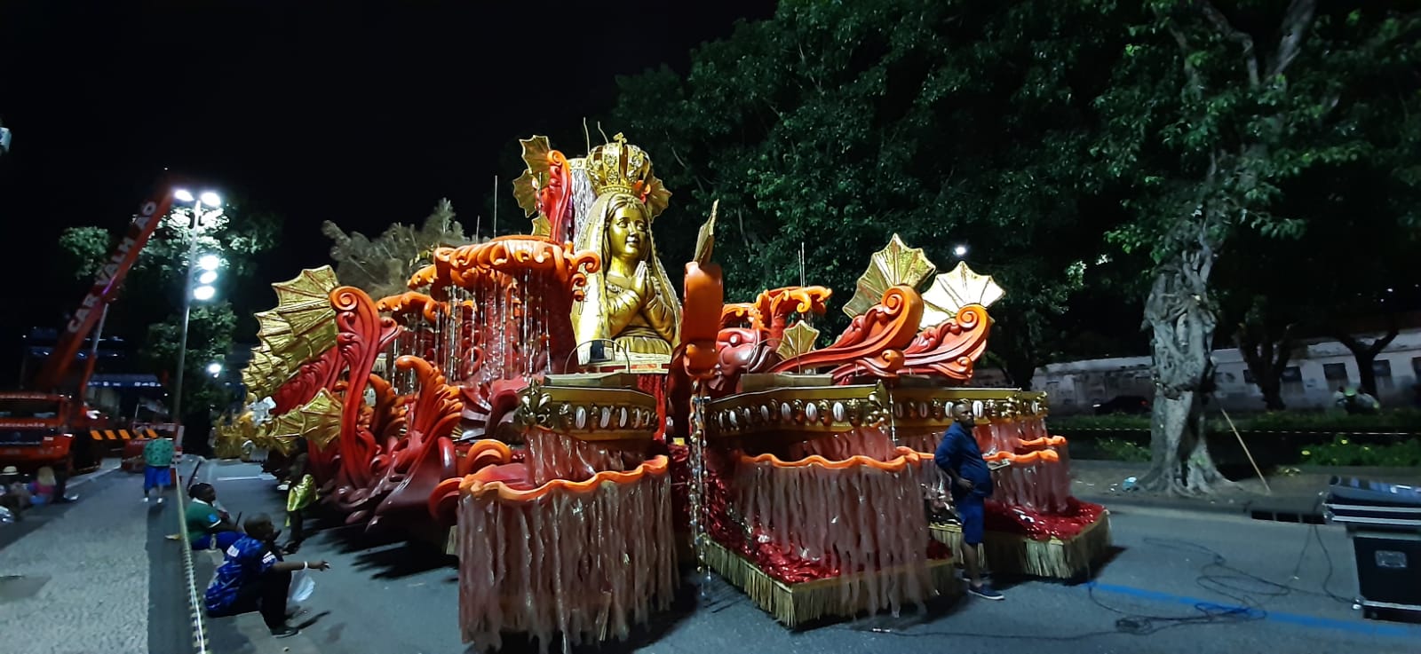 Carro alegórico da União da Ilha. (Foto: Diogo Sampaio/Rádio Tupi)
