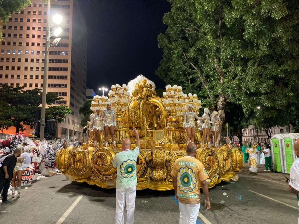 Concentração Imperatriz Leopoldinense. (Foto: Talita Giudice/Super Rádio Tupi)