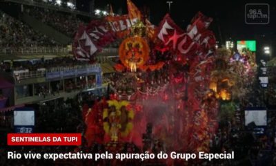Rio vive expectativa pela apuração das notas das escolas de samba do Grupo Especial