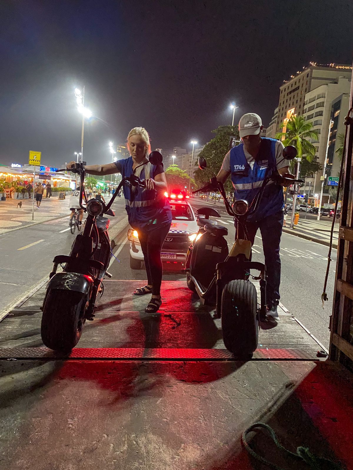 Prefeitura realiza operação de ordenamento em Copacabana, na Zona Sul do Rio (Foto: Divulgação)