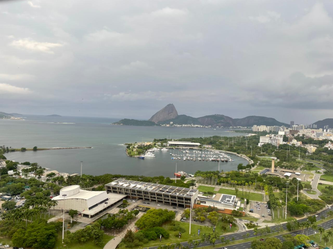 céu nublado no Rio