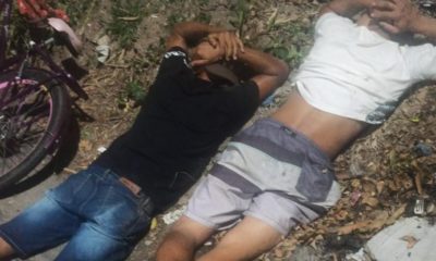 Homens são presos tentando roubar passageiros na estação de trem de Belford Roxo