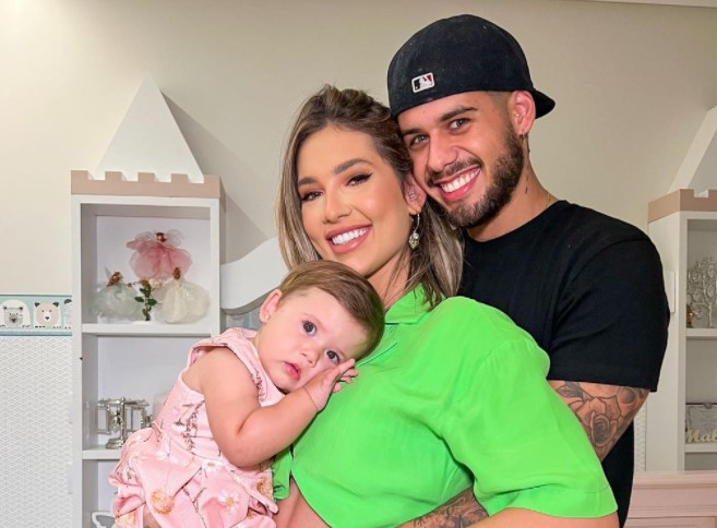 Zé Felipe, Virgínia e a filha