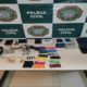 imagem de materiais apreendidos pela Polícia Civil