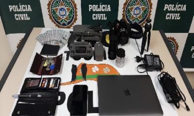 Imagem de objetos que foram roubados