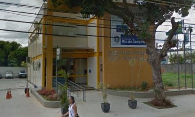 Imagem da fachada da delegacia de Vassouras