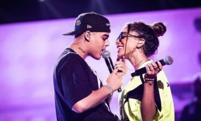 Na imagem, Anitta e Lunay