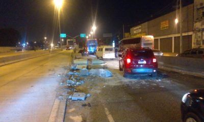 Acidente na Avenida Brasil provoca congestionamento no sentido Centro (Divulgação: COR)