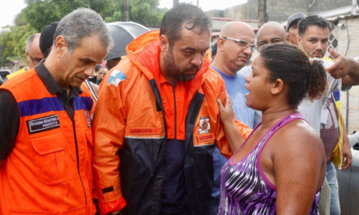 Cláudio Castro visita áreas atingidas por chuva na Baixada Fluminense