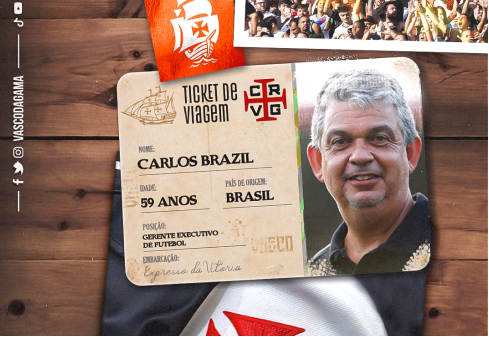 Carlos Brazil é o novo Diretor Executivo de Futebol do Vasco