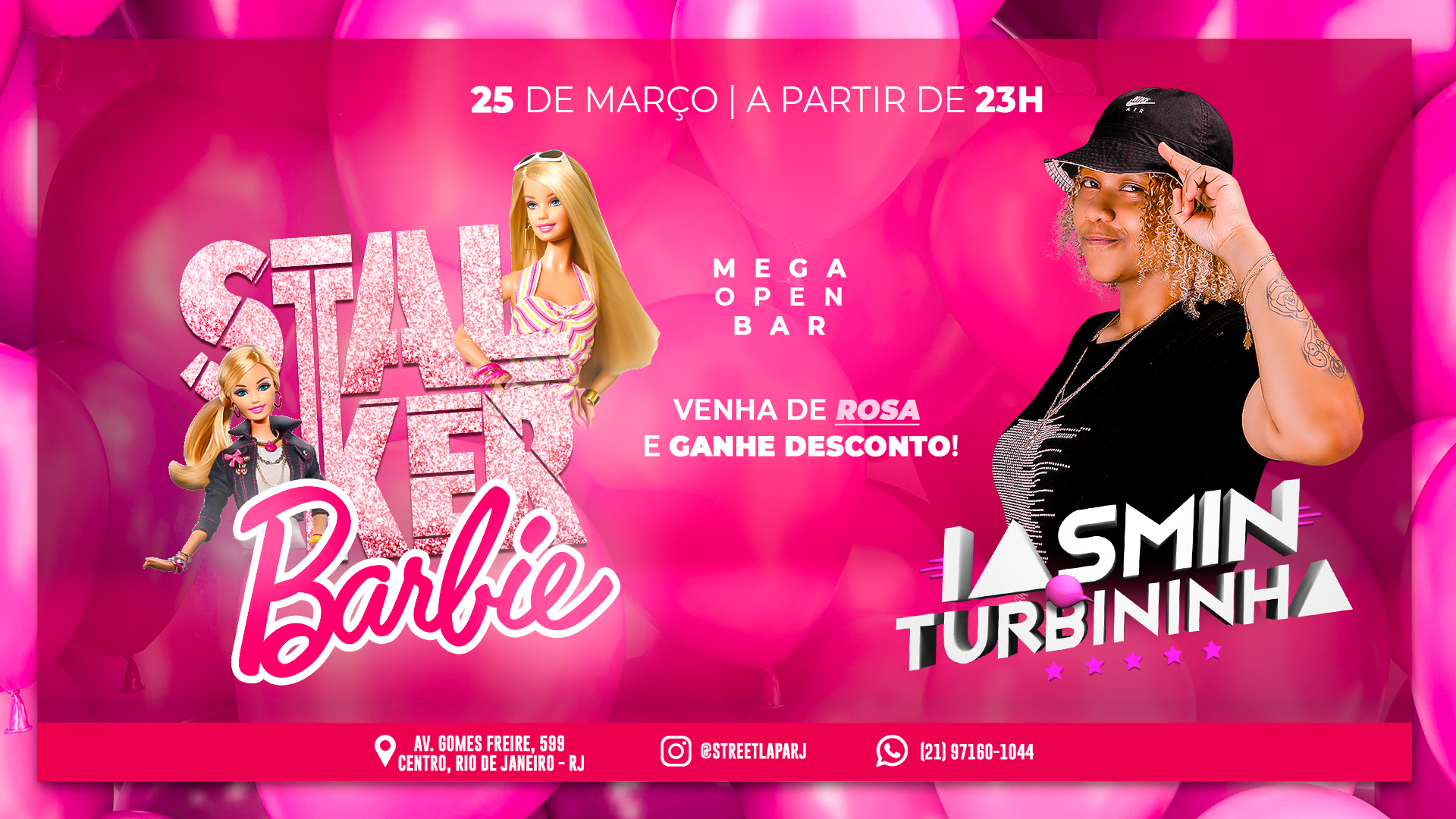 DJ Iasmin Turbininha se apresenta na Lapa em evento temático, nesta sexta