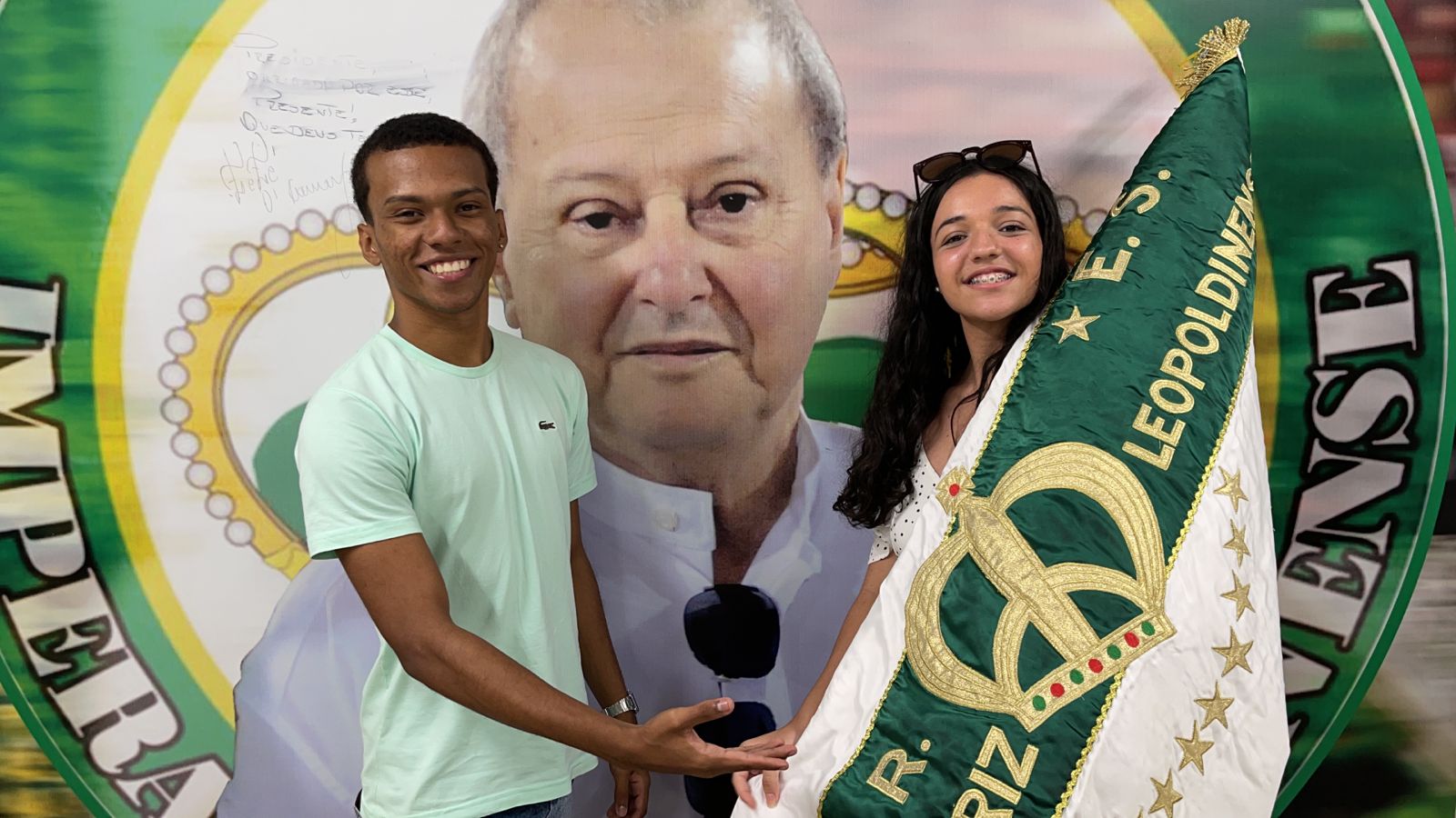 Juan Carlos e Clara Omena - terceiro casal de Mestre Sala e Porta Bandeira Imperatriz Leopoldinense
