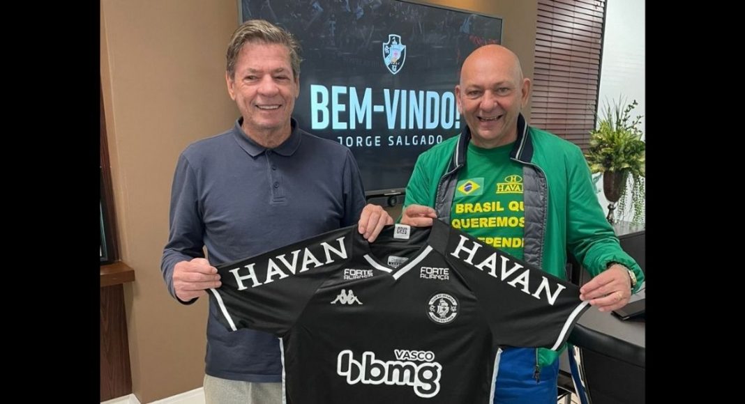 Jorge Salgado e Luciano Hang parceria entre Vasco e Havan