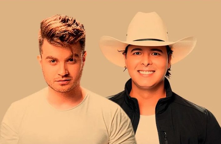 Conrado e Aleksandro, dupla sertaneja que estava no ônibus que tombou na pista