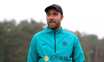 Christian Eriksen volta a trabalhar com bola