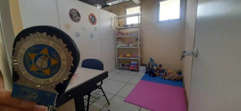 Sala de atendimento humanizado infantil na 72ª DP