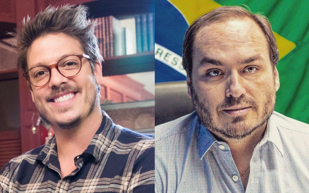 Fábio Porchat e Carlos Bolsonaro