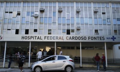Entrada do Hospital Federal Cardoso Fontes, em Jacarepaguá