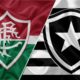 Montagem dos times de Fluminense e Botafogo