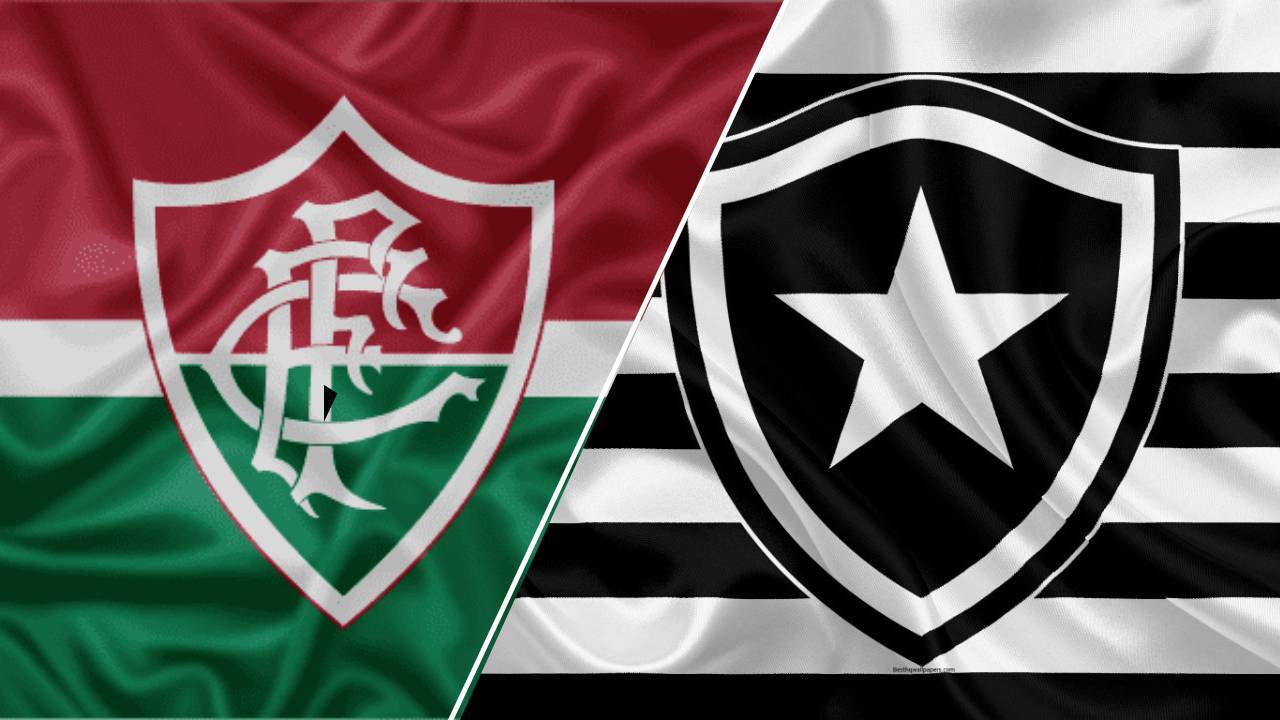 Montagem dos times de Fluminense e Botafogo