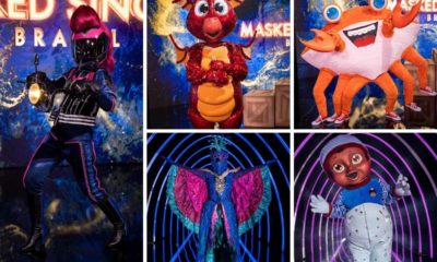 fotomontagem-fantasias-mtoqueira-dragao-carangueijo-pavao-e-bebe-the-masked-singer-brasil
