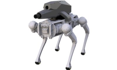 Cão robô com rifle da Ghost Robotics
