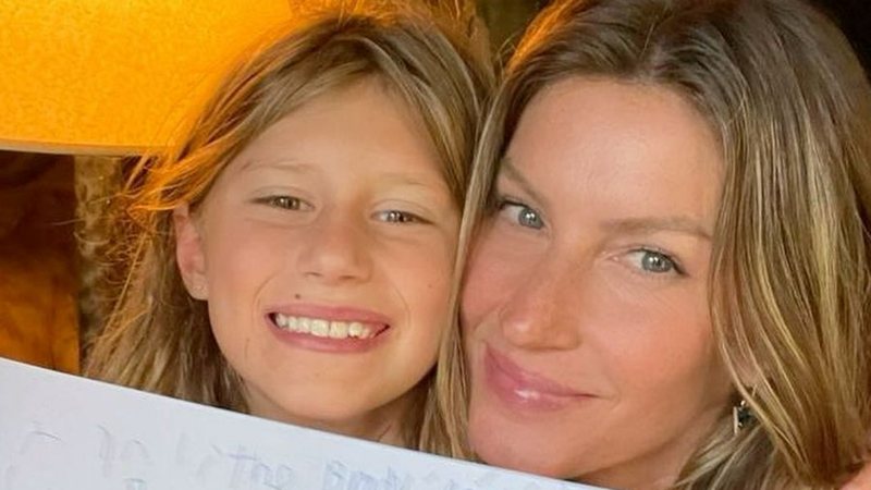 Gisele Bündchen ao lado da filha