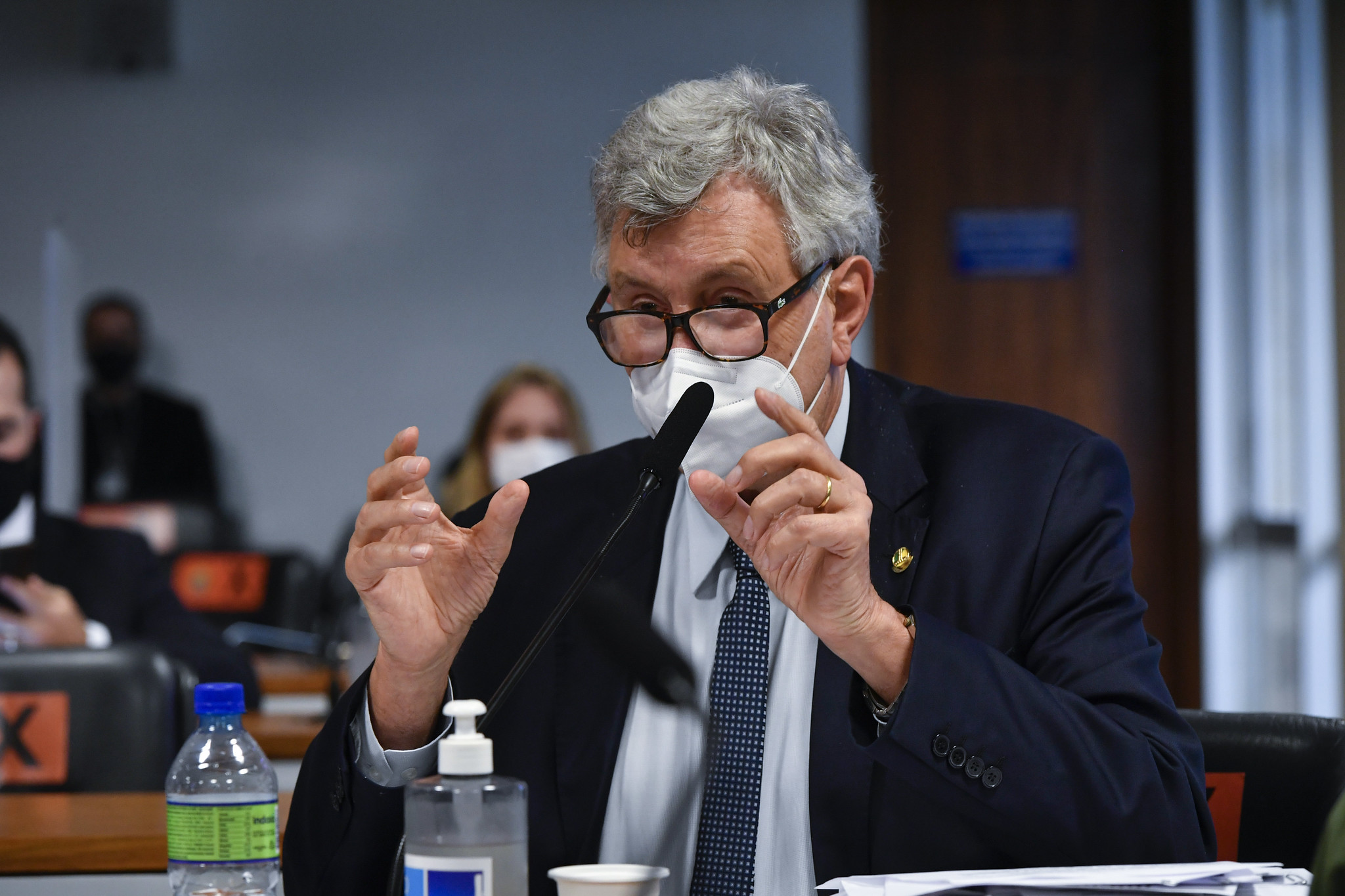 Luiz Carlos Heinze, durante sessão da CPI da Covid. Crédito: Leopoldo Silva/Agência Senado