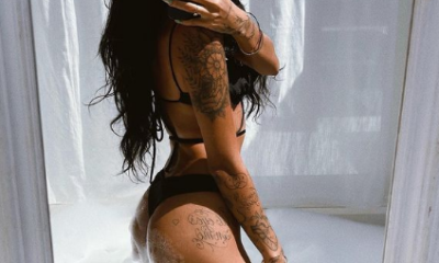 irmã gabigol posando em hotel na Bahia