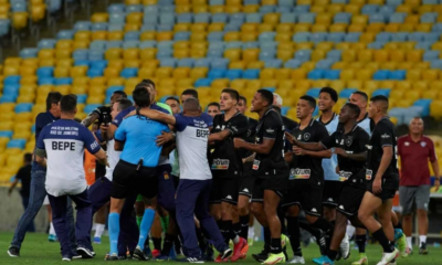 Confusão no clássico entre Botafogo e Fluminense