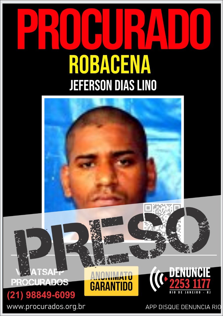 Jeferson Dias Lino, apontado como o principal ladrão de cargas da Zona Oeste do Rio