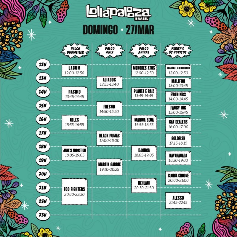 Programação do Lollapalooza 2022