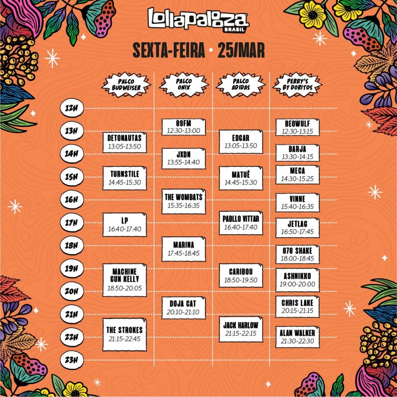 Programação do Lollapalooza 2022