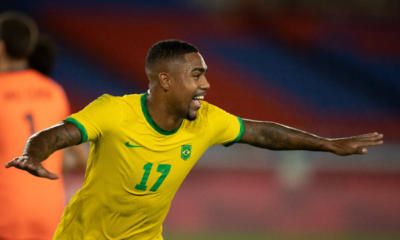 Malcom fez o segundo gol brasileiro durante a prorrogação