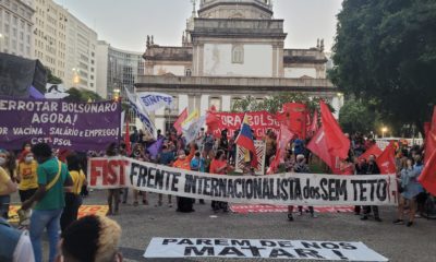 Protesto contra o Governo Federal termina em confusão no Centro do Rio (Reprodução: Redes Sociais)