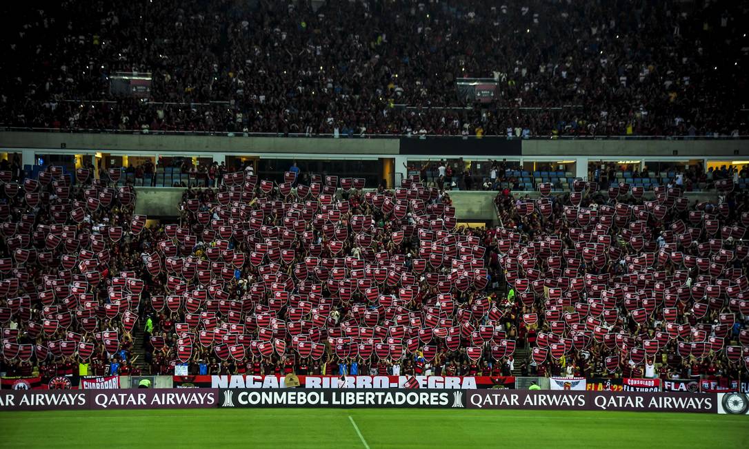 Mosaico da torcida do Flamengo