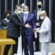 Presidente Jair Bolsonaro recebeu a Medalha Mérito Legislativo das mãos do presidente da Câmara, Arthur Lira