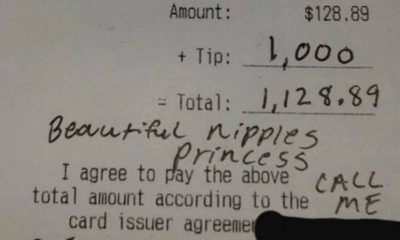 Garçonete recebe mensagem e fica horrorizada