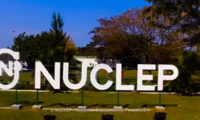 Imagem da entrada da NUCLEP em Itaguaí