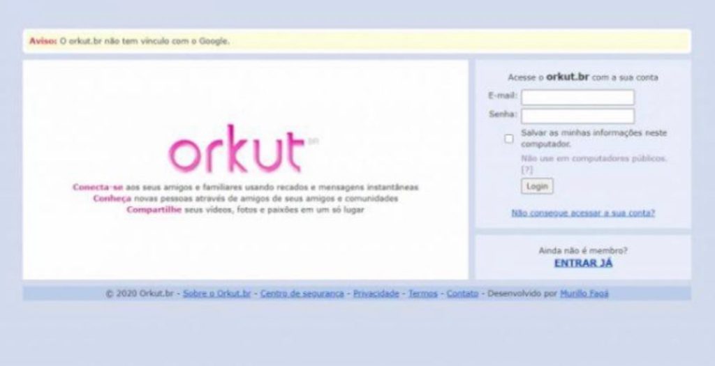 Orkut anuncia retorno após 8 anos desativado
