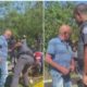 Pai flagra filho sendo preso por roubo em SP (Foto: Reprodução)