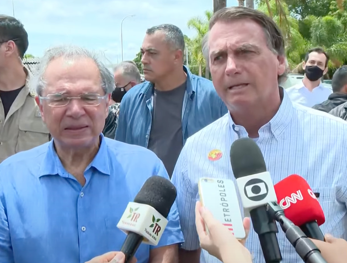 Paulo Guedes e Bolsonaro