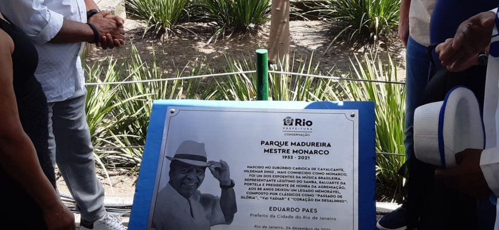 Imagem da placa do Parque de Madureira
