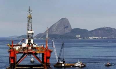 Imagem da plataforma da Petrobas