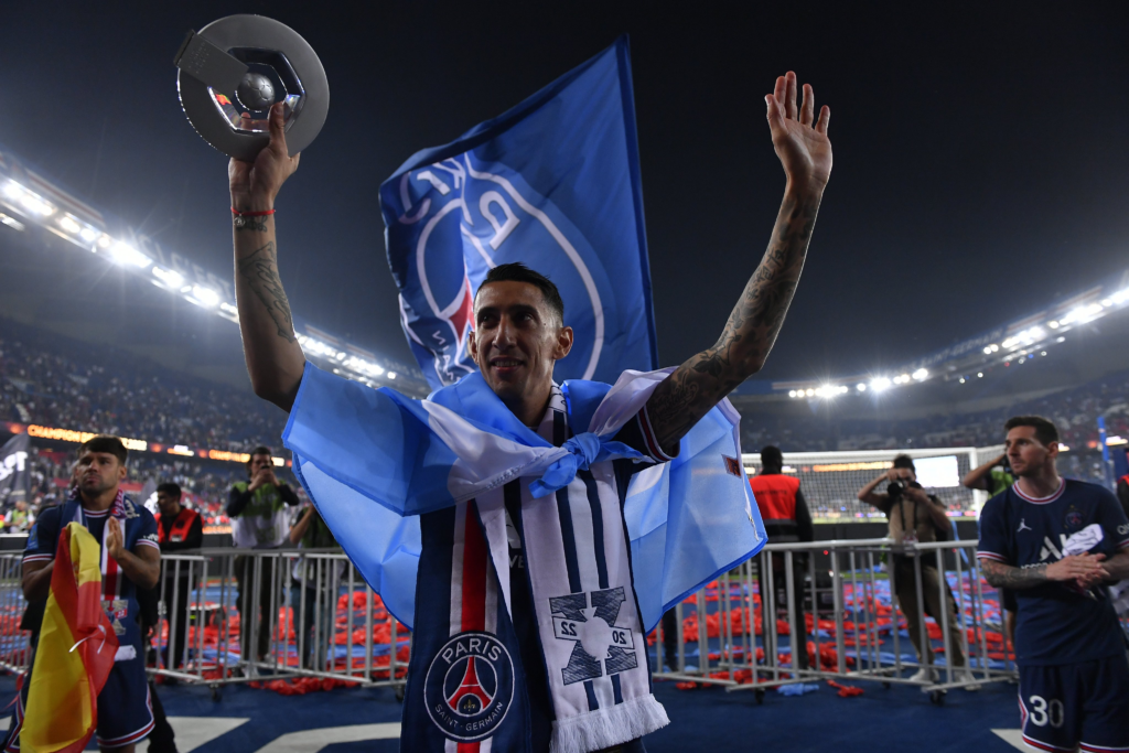 Di María deixa o PSG após sete anos e 18 títulos conquistados