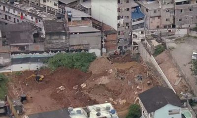 Muro do Castelo das Pedras cai no bairro de Rio de Pedras, na Zona Oeste do Rio