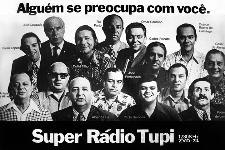Comunicadores da Tupi em 1972