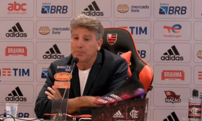Renato Gaúcho durante apresentação do Flamengo