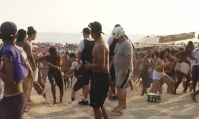 Praia de Ipanema durante o feriado de São Sebastião
